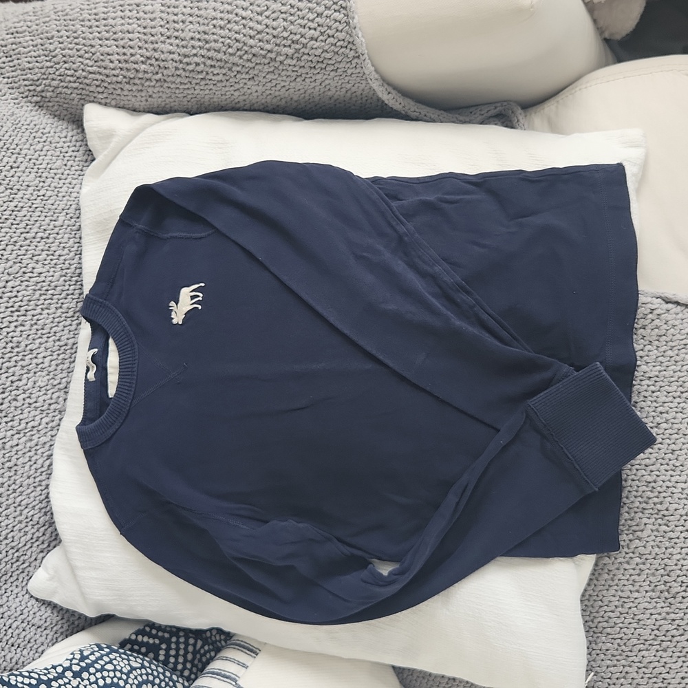Abercrombie Kids Muscle M, All Cotton Navy. Long Sleeve. 100% Cotton